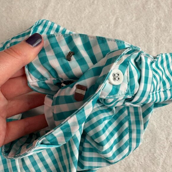 blue and white gingham sport skort - Picture 7 of 8